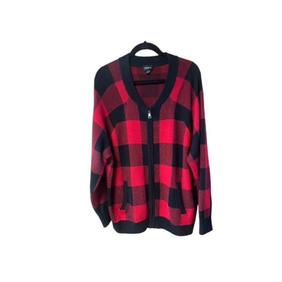 Torrid Cardigan Zip Up Bomber Sweater - Picture 1 of 8